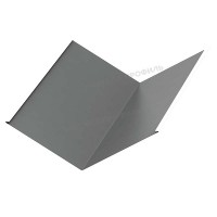 МеталлПрофиль Планка ендовы нижняя 298х298х2000 NormanMP (ПЭ-01-9006-0.5)