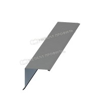 МеталлПрофиль Планка торцевая 135х145х2000 (ПЭ-01-9006-0.45)