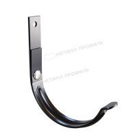 Держатель желоба МЕТАЛЛ ПРОФИЛЬ PURMAN BLACK EDITION D125х280 Ral 9005