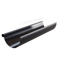 Желоб водосточный МЕТАЛЛ ПРОФИЛЬ PURMAN BLACK EDITION D125х3000 Ral 9005