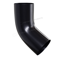 Колено трубы МЕТАЛЛ ПРОФИЛЬ PURMAN BLACK EDITION D100 Ral 9005
