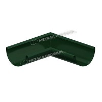 Угол желоба внутренний МЕТАЛЛ ПРОФИЛЬ Foramina PUR D150 Ral 6005