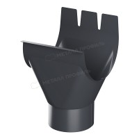 Воронка выпускная МЕТАЛЛ ПРОФИЛЬ Foramina PUR D150/100 Ral 7024