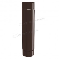 Труба соединительная МЕТАЛЛ ПРОФИЛЬ Foramina PUR D100х1000 Ral 8017
