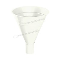 Воронка водосборная МЕТАЛЛ ПРОФИЛЬ Foramina PUR D100/300 Ral 9010