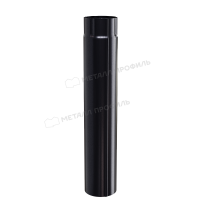 Труба водосточная МЕТАЛЛ ПРОФИЛЬ PURMAN BLACK EDITION D100х2000 Ral 9005