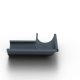 Угол желоба наружный МЕТАЛЛ ПРОФИЛЬ Foramina Freeze D125 Grey