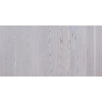 Паркетная доска WoodPecker Дуб Берил белый матовый лак