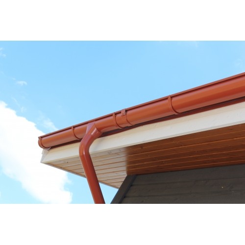 Металлочерепица классик 0,5 Satin Matt RAL 8004 терракота