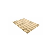 Металлочерепица камея 0,45 Drap RAL 1014 слоновая кость
