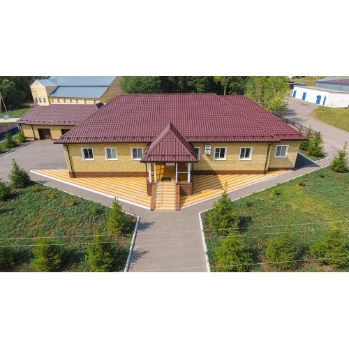 Профиль волновой "Камея" ("Kamea") 0,45 Drap RAL 3005 красное вино