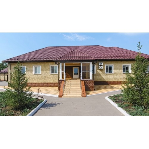 Профиль волновой "Камея" ("Kamea") 0,45 Drap RAL 3005 красное вино