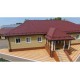 Профиль волновой "Камея" ("Kamea") 0,45 Drap СТ RAL 3005 красное вино