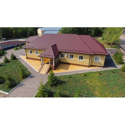 Профиль волновой "Камея" ("Kamea") 0,45 Drap СТ RAL 3005 красное вино