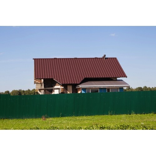 Металлочерепица "Камея" ("Kamea") в01 0,5 Drap RAL 8017 шоколад