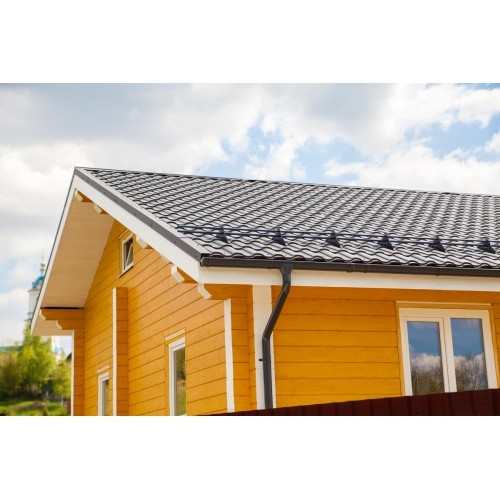 Металлочерепица "Кредо" ("Kredo") в01 0,5 Rooftop Бархат RR 32 темно-коричневый