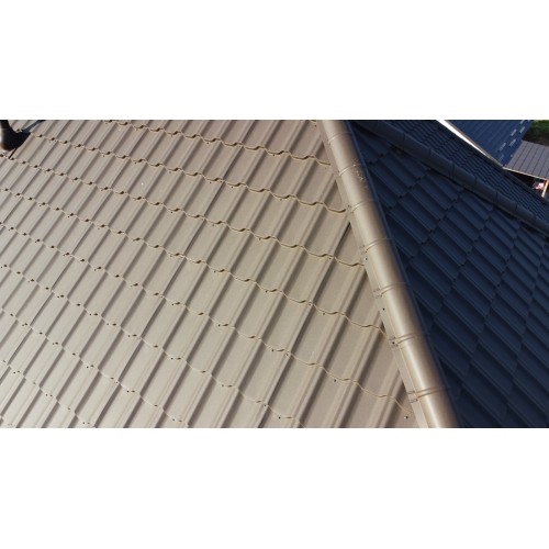 Металлочерепица "Квинта плюс" ("Kvinta plus") 0,5 Rooftop Бархат RR 32 темно-коричневый