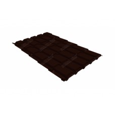 Профиль волновой "Квадро профи" ("Quadro Profi") в02 0,45 Drap RR 32 темно-коричневый