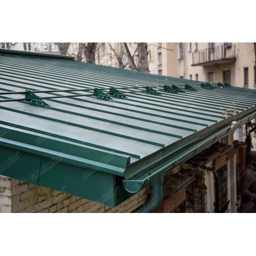 Соединитель желоба Grand Line ПУ 125мм RAL 6005 зеленый мох