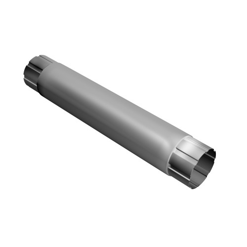 Труба круглая соединительная GL PU 90 мм 1 м RAL 9003 сигнальный белый