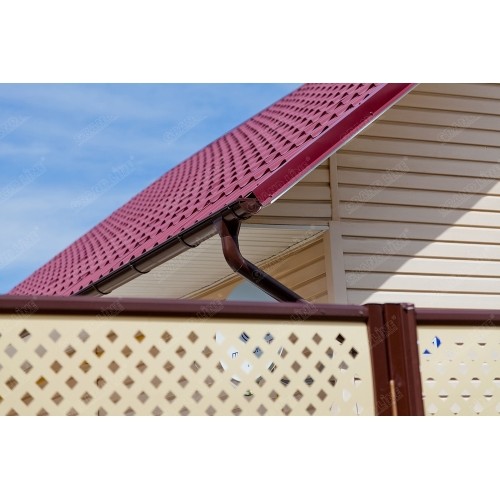 Крюк короткий GL PU 125 мм RAL 3005 красное вино