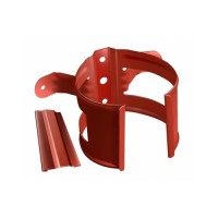 Кронштейн трубы на дерево GL PU 90 мм RAL 8004 терракота