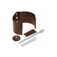 Кронштейн трубы на кирпич GL PU 90 мм RAL 8004 терракота