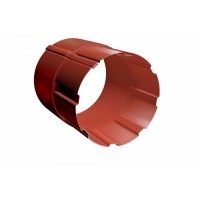 Соединитель трубы Grand Line ПУ 90мм RAL 8004 терракота