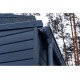 Крюк длинный полоса GL PU 125 мм RAL 7024 мокрый асфальт