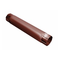 Труба круглая соединительная GL PU 90 мм 1 м RAL 8004 терракота