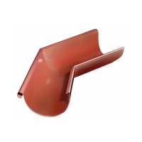 Угол желоба внешний GL PU 135 гр 125 мм RAL 8004 терракота