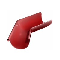 Угол желоба внешний Grand Line 135 гр 125 мм RAL 3011 коричнево-красный