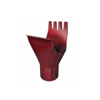 Воронка 125/90 мм RAL 3011 коричнево-красный