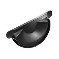 Заглушка торцевая универсальная GL PU 125 мм RAL 9005 черный