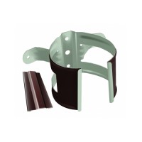 Кронштейн трубы на дерево Grand Line ПЭ 90мм RAL 8017 шоколад