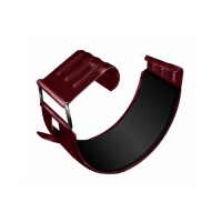 Соединитель желоба GL PE 125 мм RAL 3005 красное вино