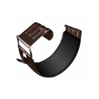 Соединитель желоба Grand Line ПЭ 125мм RAL 8017 шоколад