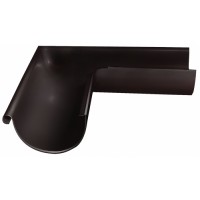 Угол желоба внешний GL PE 90 гр 125 мм RR 32 темно-коричневый