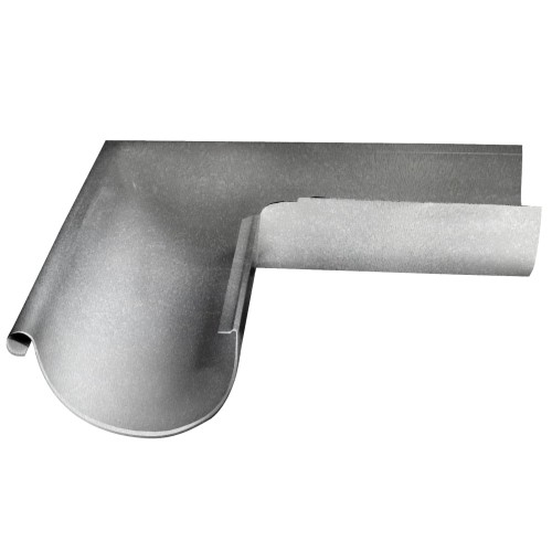 Угол желоба внешний GL ZN 90 гр 125 мм Zn цинк