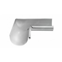 Угол желоба внутренний Grand Line ПЭ 90гр 125мм RAL 9003 сигнальный белый