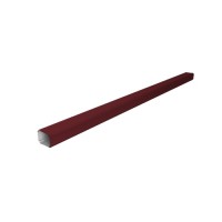 Труба гофрированная Vortex в2 76х102х3000мм RAL 3005 красное вино