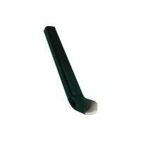 Труба прямоугольная с коленом Vortex в1 1м RAL 6005