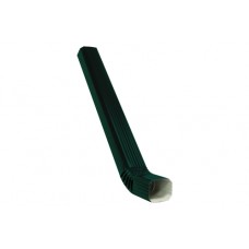Труба прямоугольная с коленом Vortex 1м RAL 6005