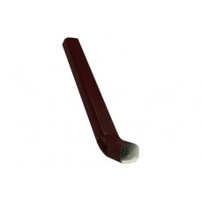 Труба прямоугольная с коленом Vortex 3м RAL 8017