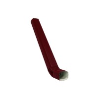 Труба прямоугольная с коленом Vortex в1 1м RAL 3005