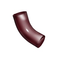 Колено 60 град GL PU 90 мм RAL 3005 красное вино
