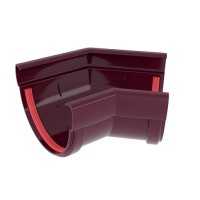 Угол желоба 135 град. Дизайн 135 ПВХ Grand Line бордо (RAL 3005)