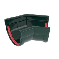 Угол желоба 135 град. Дизайн 135 ПВХ Grand Line зелёный (RAL 6005)