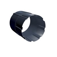 Соединитель трубы GL PU 90 мм RAL 7024 мокрый асфальт