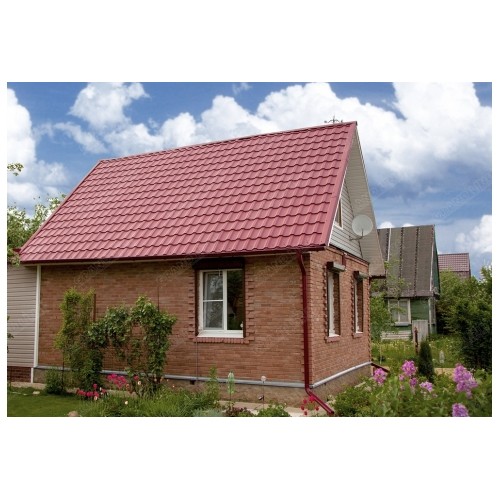 Тройник трубы Grand Line,90 мм RAL 3005 красное вино
